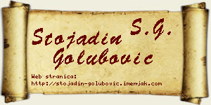 Stojadin Golubović vizit kartica